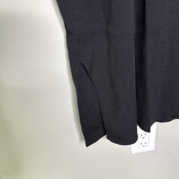 The Drop Women's Ribbed Midi Side Slit Sweater Dress in Black Size 2X - Picture 7 of 7